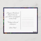 Aangepaste foto💚💜💛 Mardi Gras Magic Briefkaart (Achterkant)