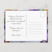 Aangepaste foto💚💜💛 Mardi Gras Magic Briefkaart (Achterkant)