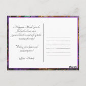 Aangepaste foto Mardi Party Delight Briefkaart (Achterkant)