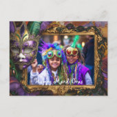 Aangepaste foto Mardi Party Delight Briefkaart (Voorkant)