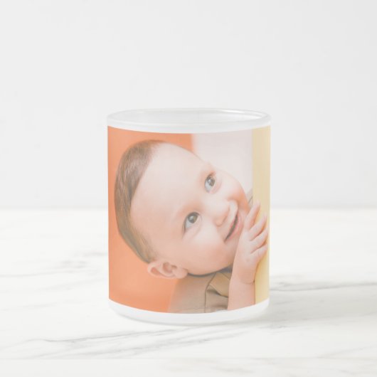 Aangepaste foto matglas koffiemok (Center)