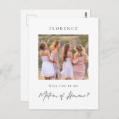 Aangepaste Foto Matron van Eer Voorstel Briefkaart (Voorkant / Achterkant)