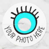 Aangepaste foto MATTE WINE GLASS LABELS Blanco Sja (Voorkant)