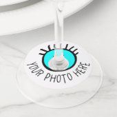 Aangepaste foto MATTE WINE GLASS LABELS Blanco Sja (Dichtbij)