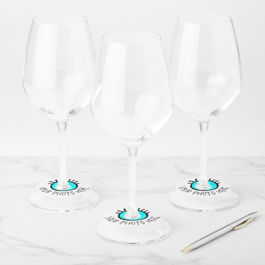 Aangepaste foto MATTE WINE GLASS LABELS Blanco Sja (Set)