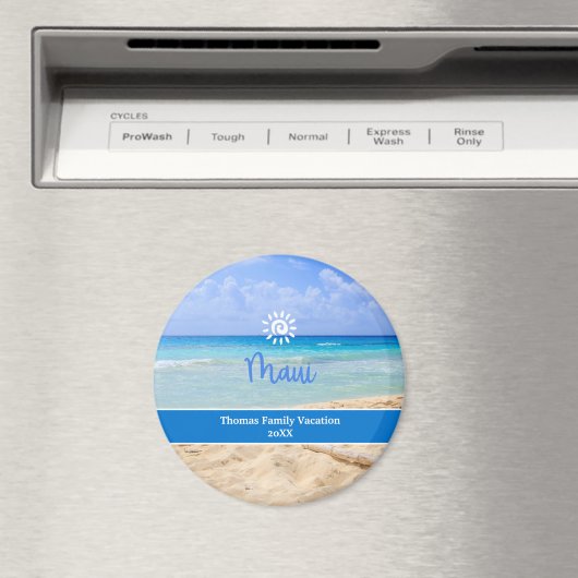 Aangepaste foto Maui Beach  Magneet (Insitu (Vaatwasser))