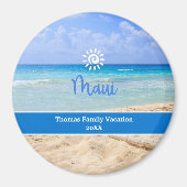 Aangepaste foto Maui Beach  Magneet (Voorkant)