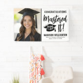 Aangepaste foto Meestersgraad Afstuderen Beheerst Spandoek (Insitu)