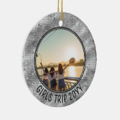 Aangepaste Foto Meisjes Trip Vrienden & Familie Va Keramisch Ornament (Rechts)