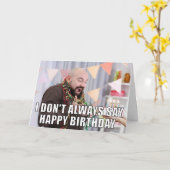 Aangepaste foto-memo Funny Birthday Card Kaart (Gele Bloem)