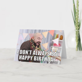 Aangepaste foto-memo Funny Birthday Card Kaart
