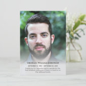 Aangepaste foto Memorial Bereavement Sympathie Bedankkaart (Staand voorkant)