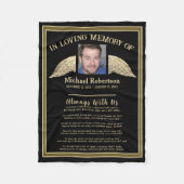 Aangepaste foto-memorial Blanket Fleece Deken (Voorkant)