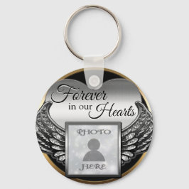Aangepaste foto Memorial Heart Keychain