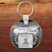 Aangepaste foto Memorial Heart Keychain (Voorkant)