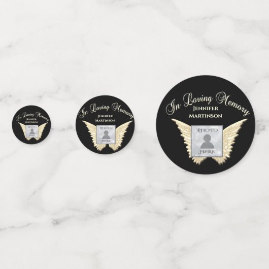 Aangepaste foto-Memorial in Loving Memory Confetti (Voorkanten)