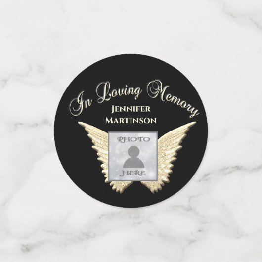 Aangepaste foto-Memorial in Loving Memory Confetti (Kleine voorkant)