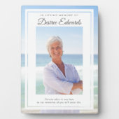 Aangepaste foto-Memorial in Loving Memory Fotoplaat (voorkant)