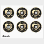 Aangepaste foto-Memorial in Loving Memory Ronde Sticker (Vel)