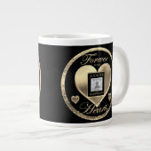 Aangepaste foto-Memorial in Loving Memory Sleutelh Grote Koffiekop (Voorkant rechts)