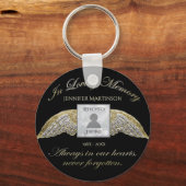Aangepaste foto-Memorial in Loving Memory Sleutelhanger (Voorkant)