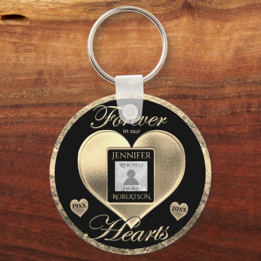 Aangepaste foto-Memorial in Loving Memory Sleutelhanger (Voorkant)