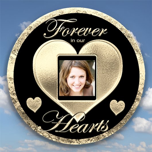 Aangepaste foto-Memorial in Loving Memory Sticker
