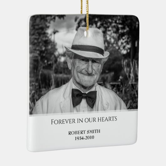 Aangepaste foto Memorial Keepomwille Keramisch Ornament (Rechts)