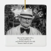 Aangepaste foto Memorial Keepomwille Keramisch Ornament (Achterkant)