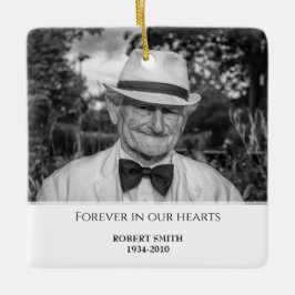 Aangepaste foto Memorial Keepomwille Keramisch Ornament