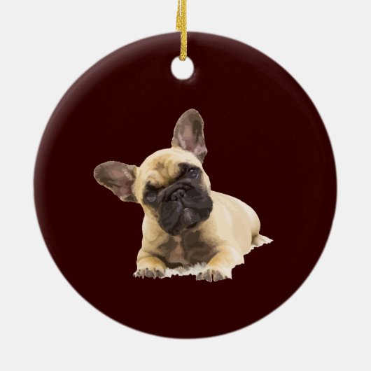 Aangepaste foto Memorial Keepomwille Pet Dog Ceram Keramisch Ornament (Achterkant)