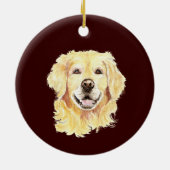 Aangepaste foto Memorial Keepomwille Pet Dog Keramisch Ornament (Achterkant)