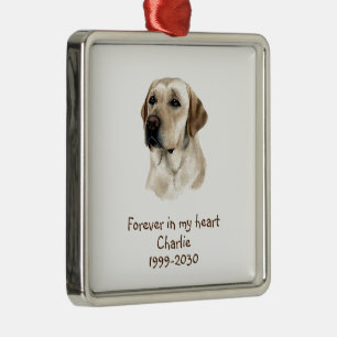 Aangepaste foto Memorial Keepomwille Pet Dog Metalen Ornament