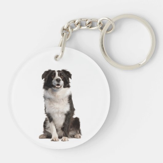Aangepaste foto Memorial Keepomwille Pet Dog Sleut Sleutelhanger (Achterkant)