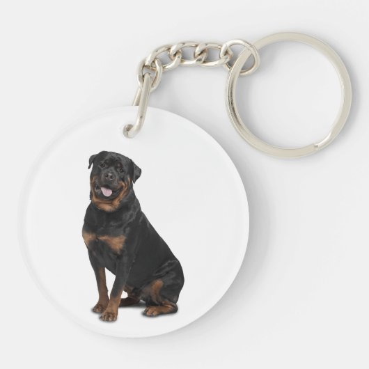 Aangepaste foto Memorial Keepomwille Pet Dog Sleut Sleutelhanger (Achterkant)