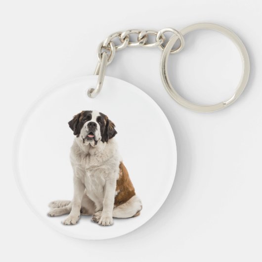 Aangepaste foto Memorial Keepomwille Pet Dog Sleut Sleutelhanger (Achterkant)