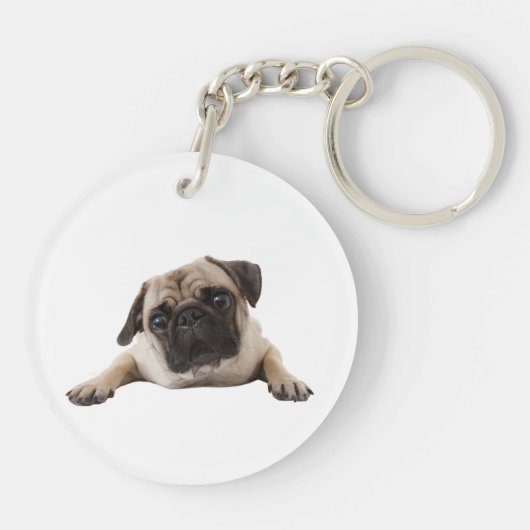 Aangepaste foto Memorial Keepomwille Pet Dog Sleut Sleutelhanger (Achterkant)