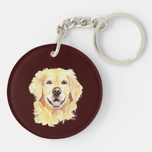 Aangepaste foto Memorial Keepomwille Pet Dog Sleut Sleutelhanger (Achterkant)