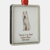 Aangepaste foto Memorial Keepsake Dog Metalen Ornament (Rechts)