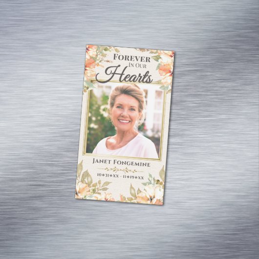 Aangepaste Foto Memorial Magneet Funeral Favoriete (Voorbeeld)