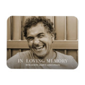 Aangepaste foto Memorial of begrafenis Magneet (Horizontaal)