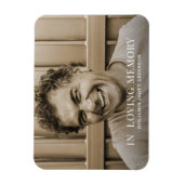 Aangepaste foto Memorial of begrafenis Magneet (Verticaal)