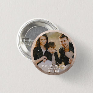 Aangepaste Foto Memorial Tribute Button - Personal