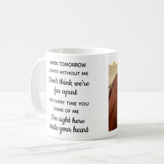 Aangepaste foto Memorial van Equine Keepomwille Ho Koffiemok (Voorkant links)