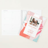 Aangepaste foto Memphis-patroon bruiloften maandel Planner (Display)
