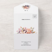 Aangepaste Foto Menu Keuze Repetitie Diner All In One Uitnodiging (Buitenkant)