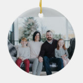 Aangepaste foto met 2 zijkanten van elegant keramisch ornament (Achterkant)