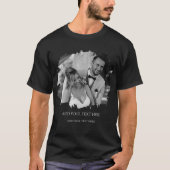 Aangepaste foto met 2x geborsteld effect t-shirt (Voorkant)