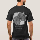 Aangepaste foto met 2x geborsteld effect t-shirt (Achterkant)
