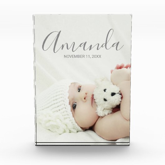 Aangepaste foto met aangepaste naam en tekst (Voorkant)